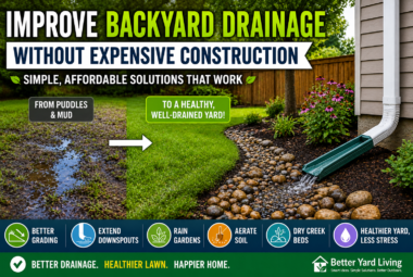 Improve backyard drainage