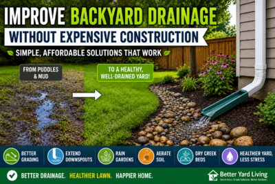 Improve backyard drainage