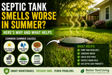 Septic tank smells worse in summer