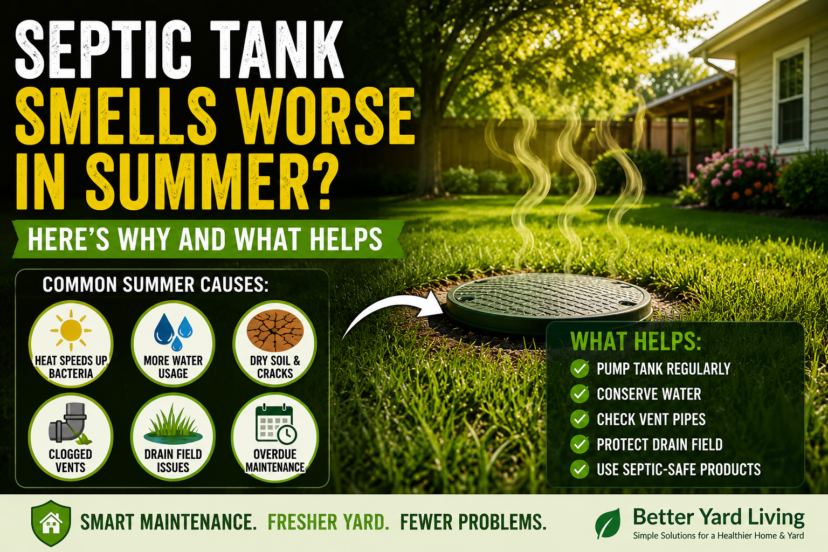 Septic tank smells worse in summer