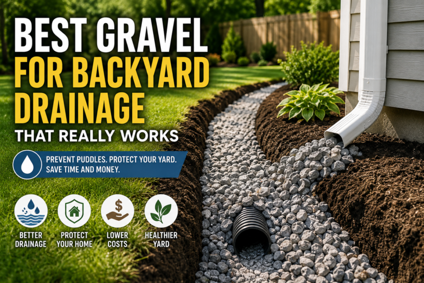 best gravel for backyard drainage