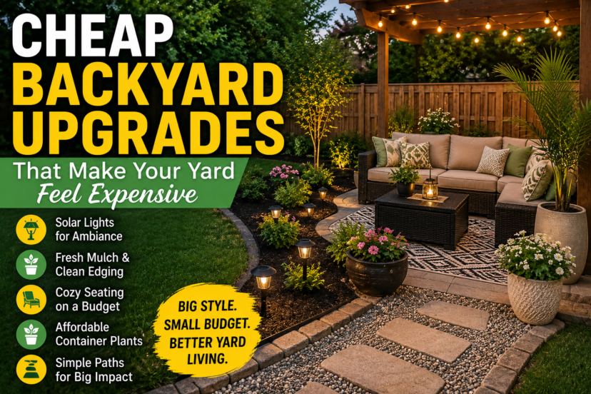 cheap backyard upgrades