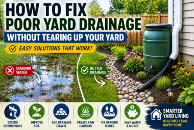 how to fix poor yard drainage
