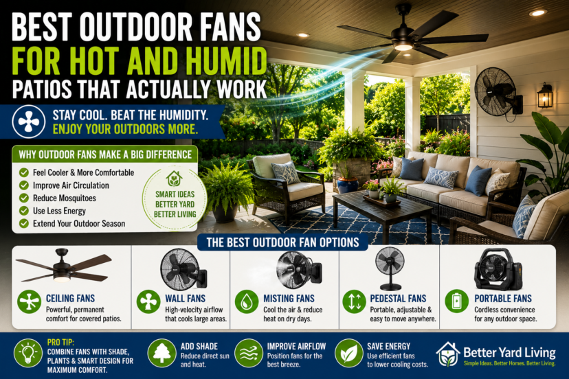 outdoor fans for hot and humid patios