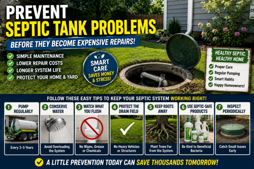 prevent septic tank problems