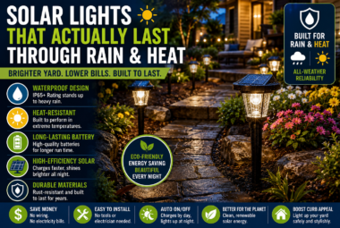 solar lights that actually last through rain and heat