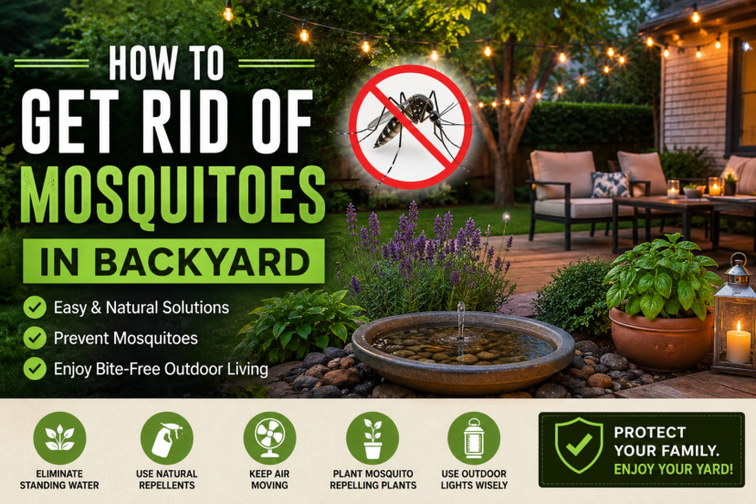 how to get rid of mosquitoes in backyard
