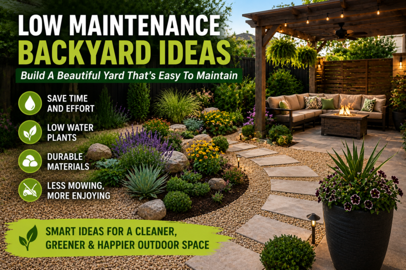 low maintenance backyard ideas