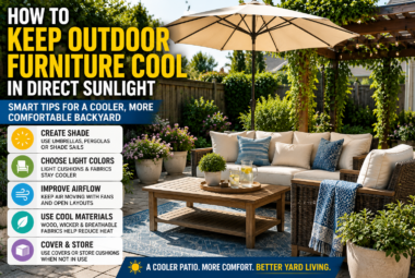 how to keep outdoor furniture cool