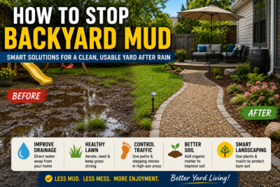 how to stop backyard mud