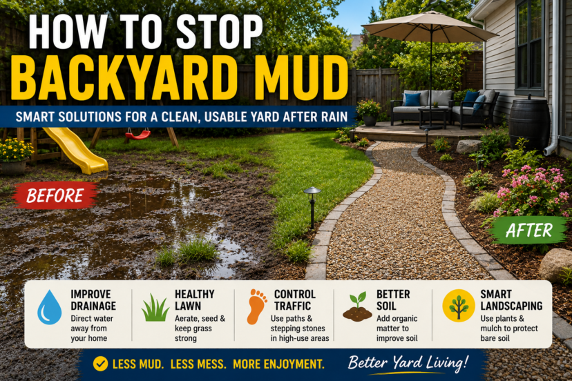 how to stop backyard mud